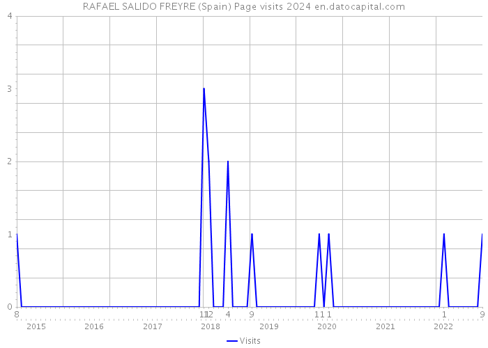 RAFAEL SALIDO FREYRE (Spain) Page visits 2024 