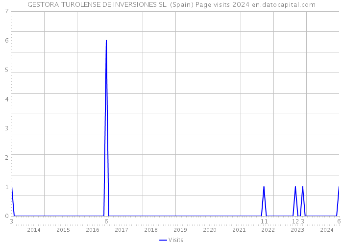 GESTORA TUROLENSE DE INVERSIONES SL. (Spain) Page visits 2024 