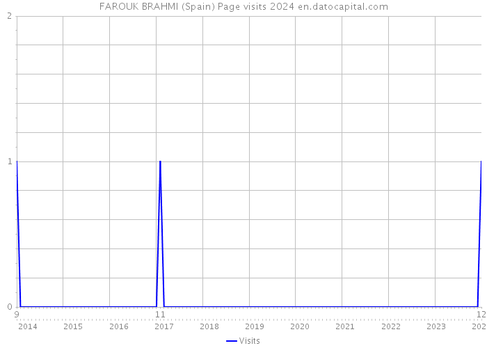 FAROUK BRAHMI (Spain) Page visits 2024 