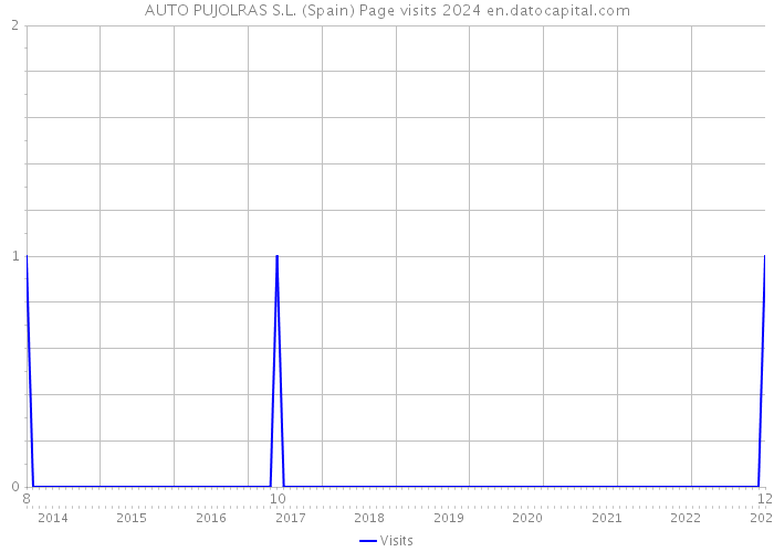 AUTO PUJOLRAS S.L. (Spain) Page visits 2024 