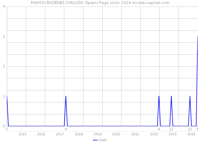 RAMON BADENES CHILLIDA (Spain) Page visits 2024 
