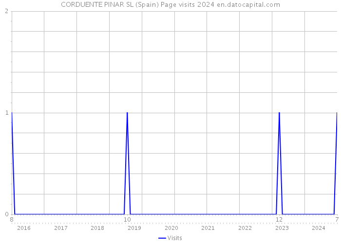 CORDUENTE PINAR SL (Spain) Page visits 2024 