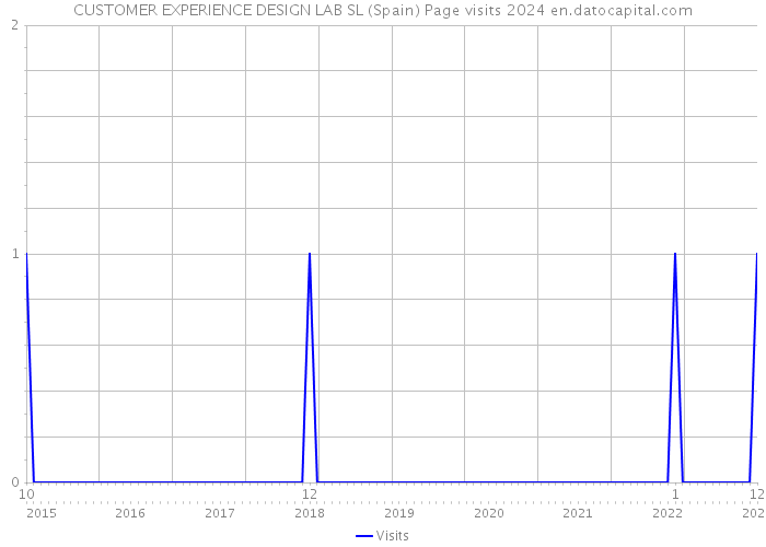 CUSTOMER EXPERIENCE DESIGN LAB SL (Spain) Page visits 2024 