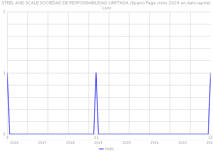 STEEL AND SCALE SOCIEDAD DE RESPONSABILIDAD LIMITADA (Spain) Page visits 2024 