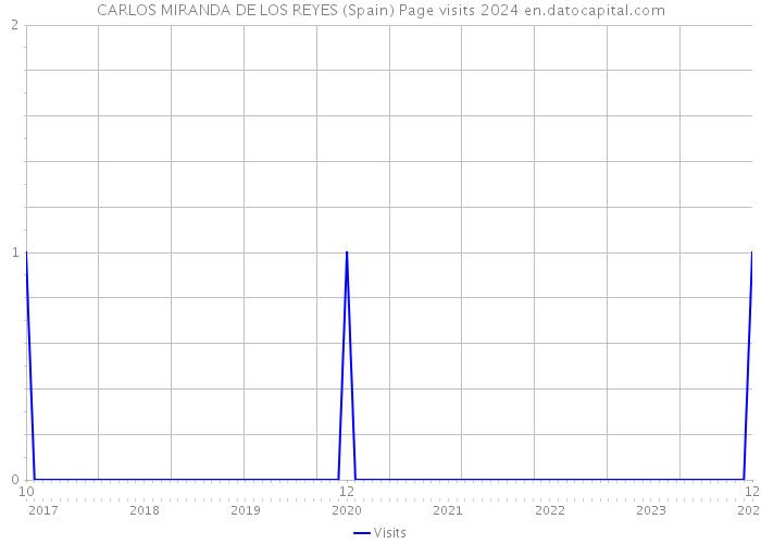 CARLOS MIRANDA DE LOS REYES (Spain) Page visits 2024 