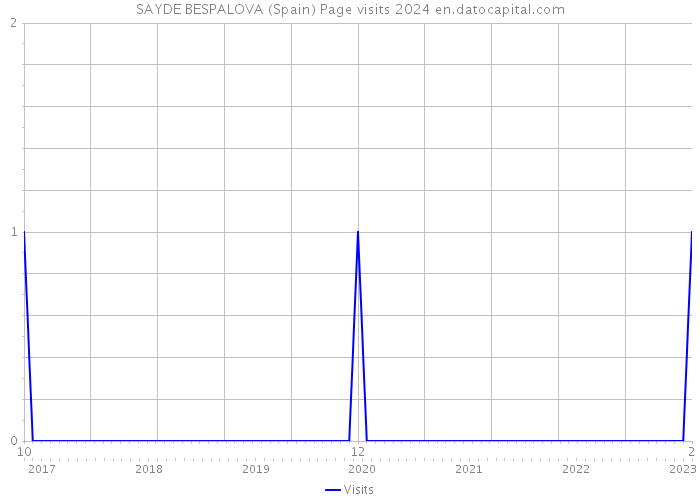 SAYDE BESPALOVA (Spain) Page visits 2024 