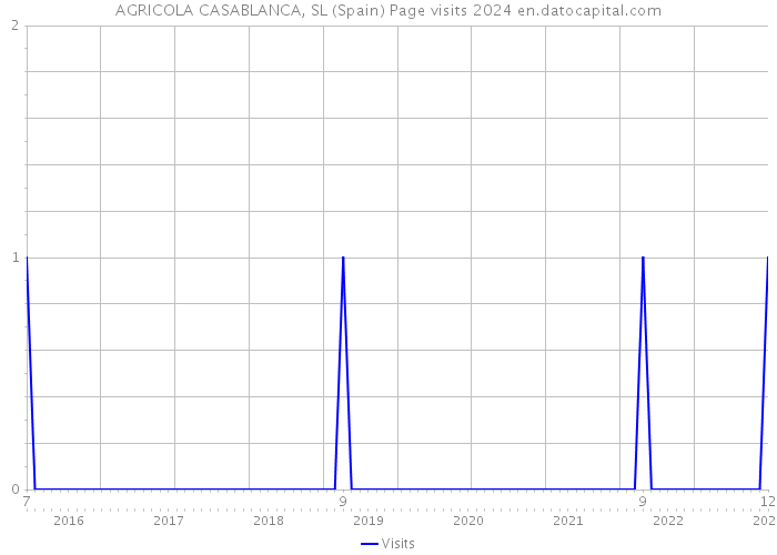 AGRICOLA CASABLANCA, SL (Spain) Page visits 2024 