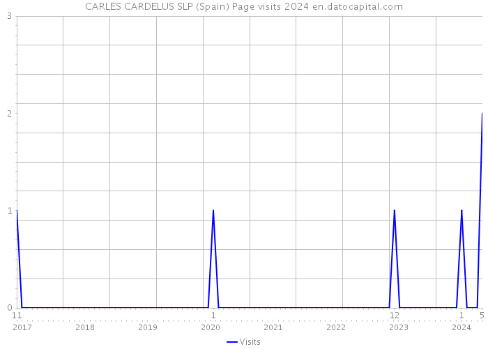 CARLES CARDELUS SLP (Spain) Page visits 2024 