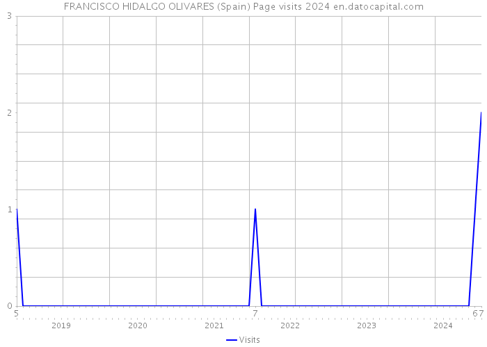 FRANCISCO HIDALGO OLIVARES (Spain) Page visits 2024 