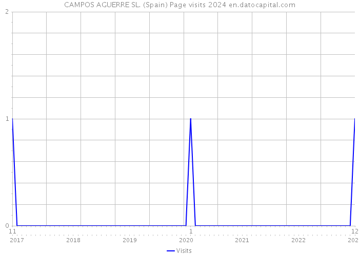 CAMPOS AGUERRE SL. (Spain) Page visits 2024 