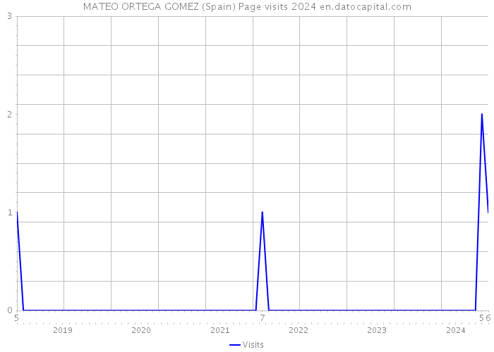 MATEO ORTEGA GOMEZ (Spain) Page visits 2024 
