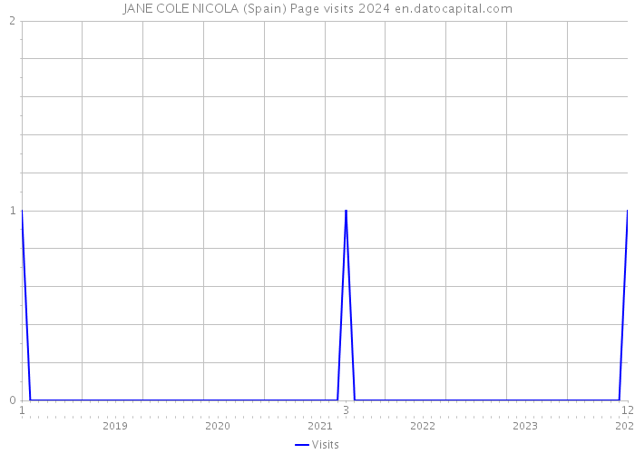 JANE COLE NICOLA (Spain) Page visits 2024 