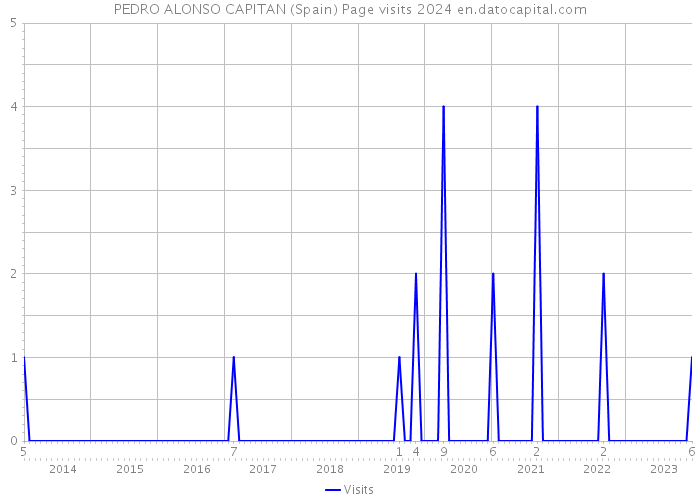PEDRO ALONSO CAPITAN (Spain) Page visits 2024 