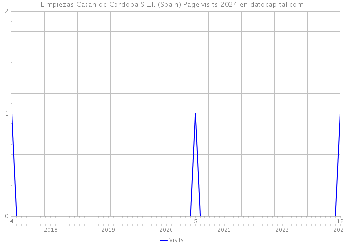 Limpiezas Casan de Cordoba S.L.l. (Spain) Page visits 2024 