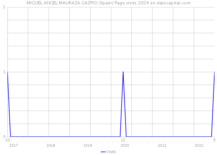 MIGUEL ANGEL MAURAZA GAZPIO (Spain) Page visits 2024 