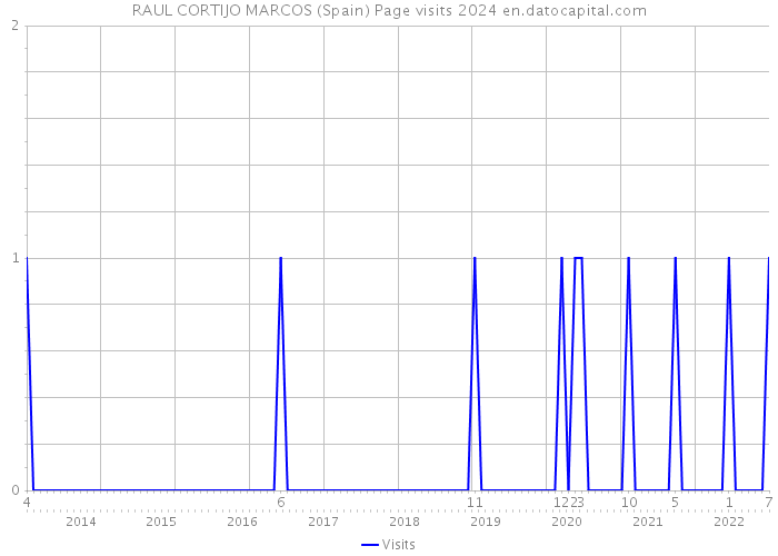 RAUL CORTIJO MARCOS (Spain) Page visits 2024 
