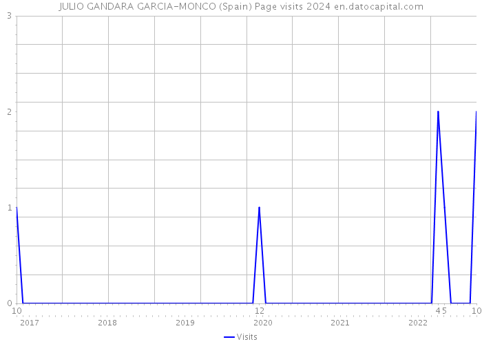 JULIO GANDARA GARCIA-MONCO (Spain) Page visits 2024 