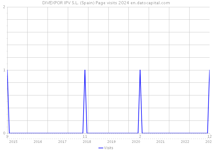 DIVEXPOR IPV S.L. (Spain) Page visits 2024 