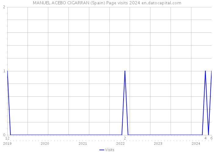 MANUEL ACEBO CIGARRAN (Spain) Page visits 2024 