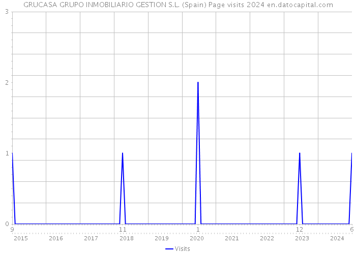 GRUCASA GRUPO INMOBILIARIO GESTION S.L. (Spain) Page visits 2024 