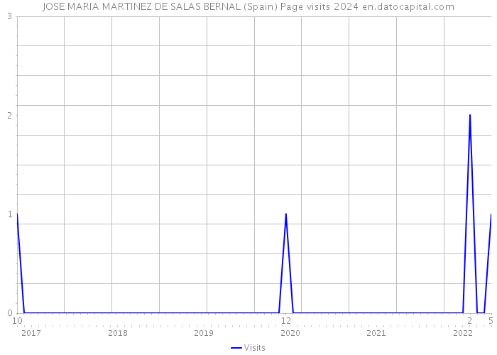 JOSE MARIA MARTINEZ DE SALAS BERNAL (Spain) Page visits 2024 