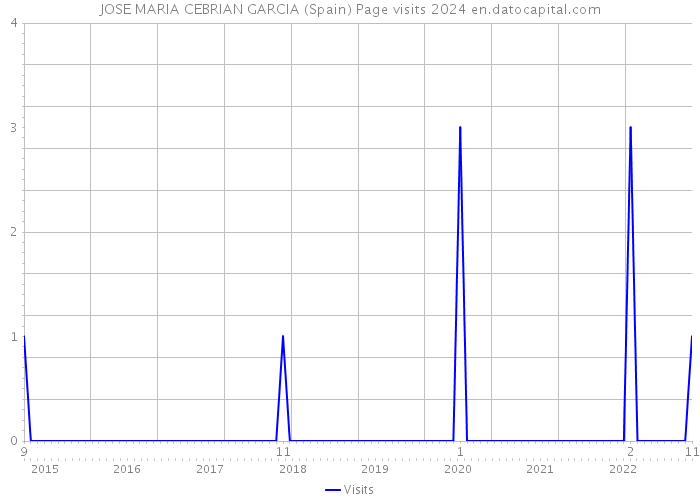 JOSE MARIA CEBRIAN GARCIA (Spain) Page visits 2024 