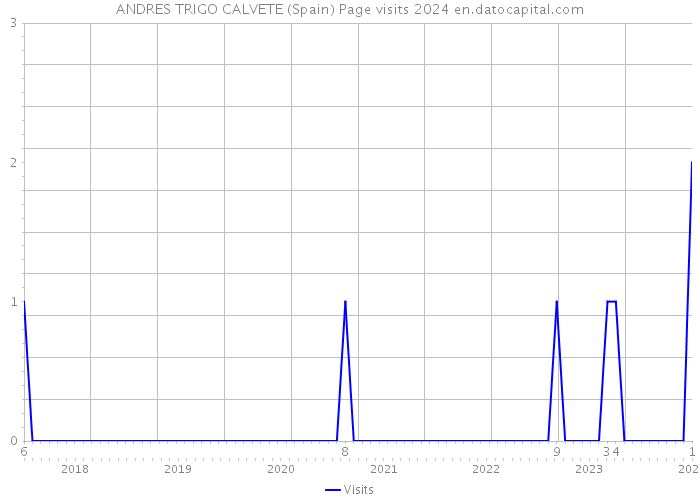 ANDRES TRIGO CALVETE (Spain) Page visits 2024 