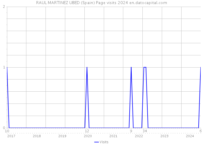 RAUL MARTINEZ UBED (Spain) Page visits 2024 