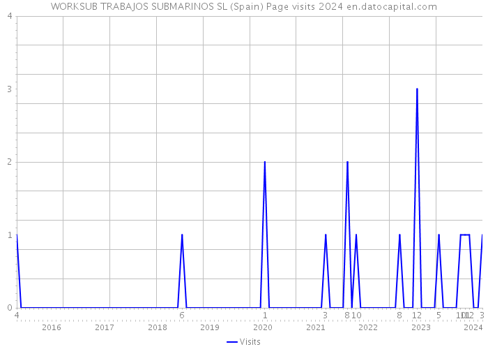 WORKSUB TRABAJOS SUBMARINOS SL (Spain) Page visits 2024 