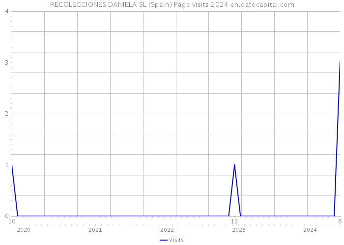 RECOLECCIONES DANIELA SL (Spain) Page visits 2024 