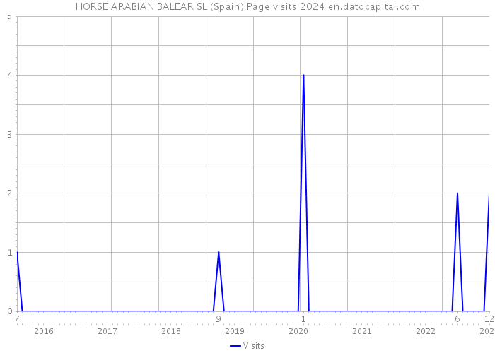 HORSE ARABIAN BALEAR SL (Spain) Page visits 2024 