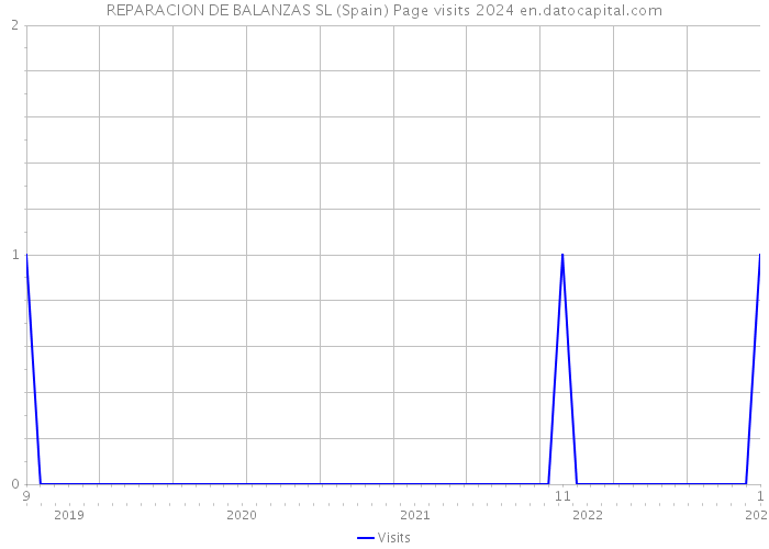 REPARACION DE BALANZAS SL (Spain) Page visits 2024 