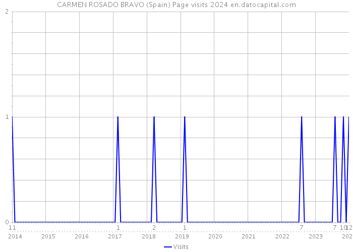 CARMEN ROSADO BRAVO (Spain) Page visits 2024 