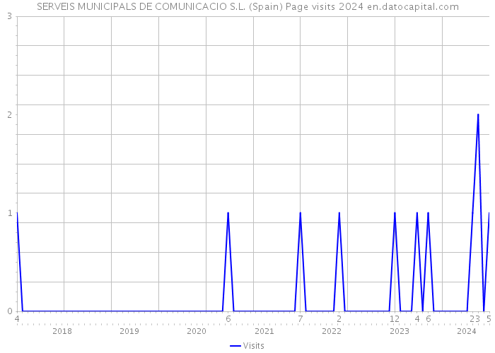 SERVEIS MUNICIPALS DE COMUNICACIO S.L. (Spain) Page visits 2024 