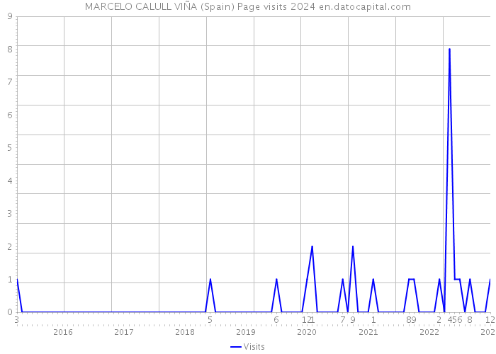 MARCELO CALULL VIÑA (Spain) Page visits 2024 