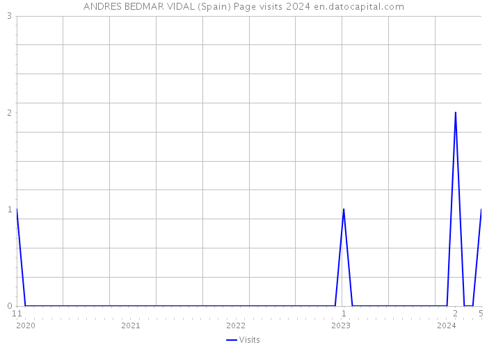 ANDRES BEDMAR VIDAL (Spain) Page visits 2024 