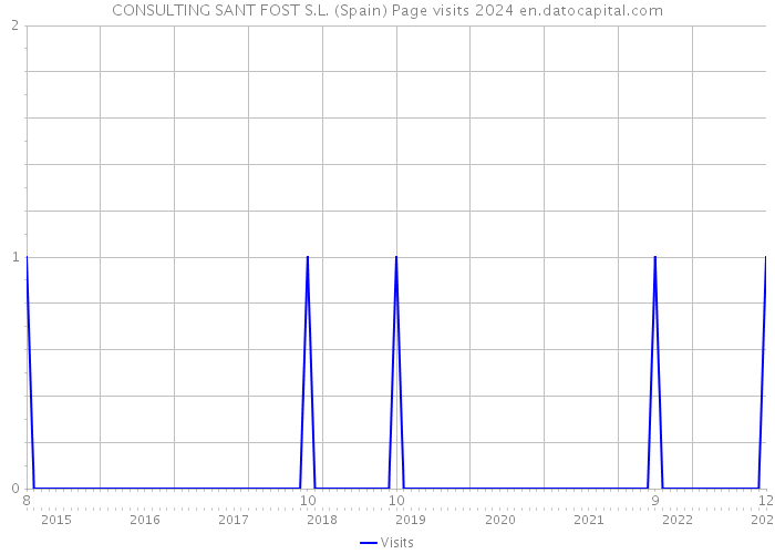 CONSULTING SANT FOST S.L. (Spain) Page visits 2024 