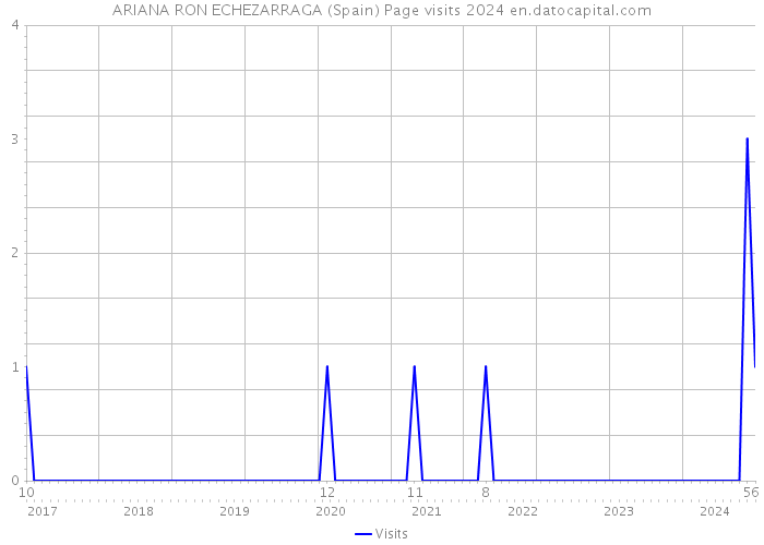 ARIANA RON ECHEZARRAGA (Spain) Page visits 2024 