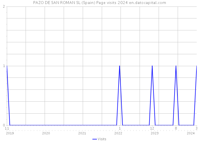 PAZO DE SAN ROMAN SL (Spain) Page visits 2024 