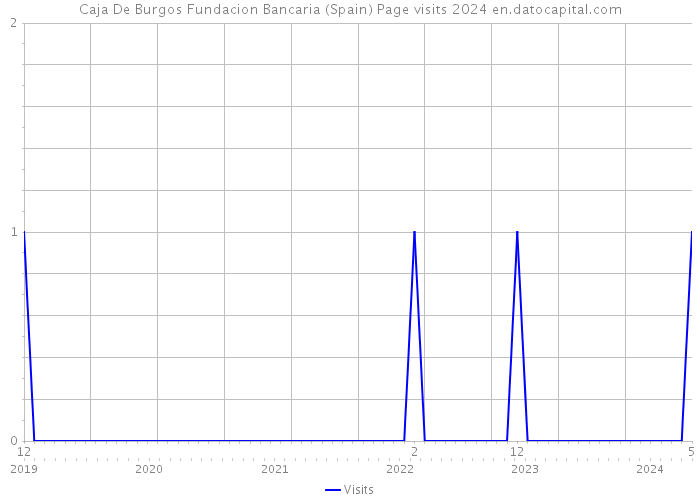 Caja De Burgos Fundacion Bancaria (Spain) Page visits 2024 