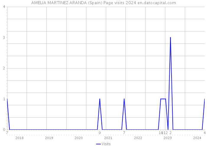 AMELIA MARTINEZ ARANDA (Spain) Page visits 2024 