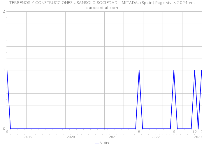 TERRENOS Y CONSTRUCCIONES USANSOLO SOCIEDAD LIMITADA. (Spain) Page visits 2024 