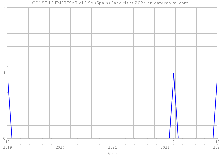 CONSELLS EMPRESARIALS SA (Spain) Page visits 2024 