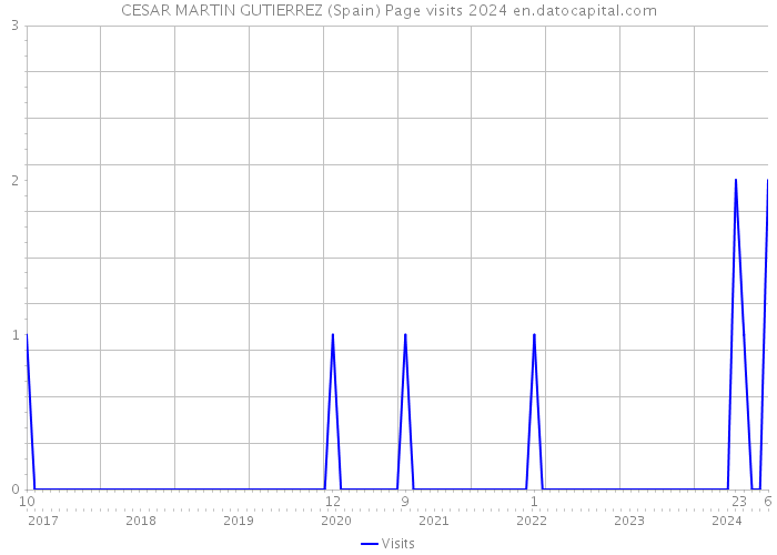 CESAR MARTIN GUTIERREZ (Spain) Page visits 2024 