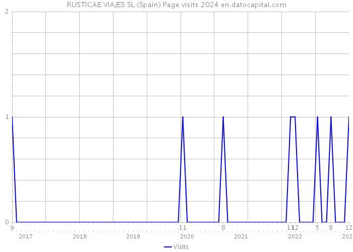 RUSTICAE VIAJES SL (Spain) Page visits 2024 