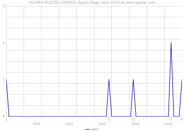 ALVARO RUIZ DE GORDOA (Spain) Page visits 2024 