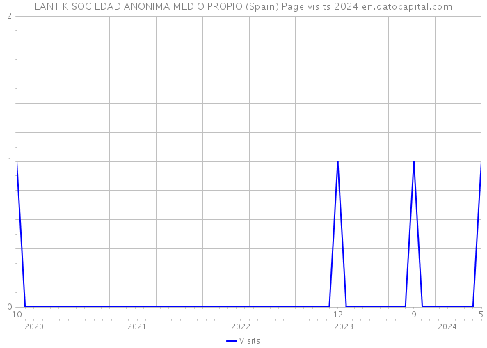 LANTIK SOCIEDAD ANONIMA MEDIO PROPIO (Spain) Page visits 2024 