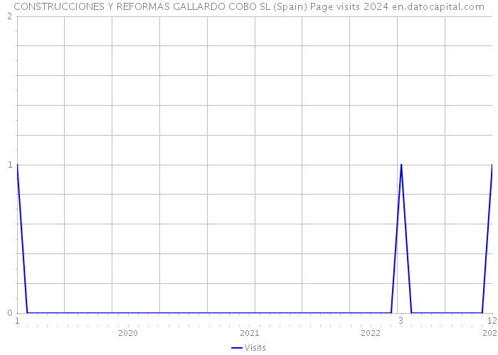 CONSTRUCCIONES Y REFORMAS GALLARDO COBO SL (Spain) Page visits 2024 