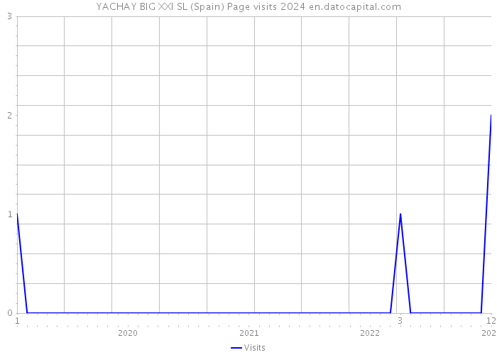 YACHAY BIG XXI SL (Spain) Page visits 2024 