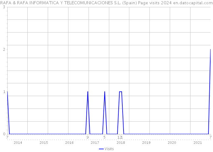 RAFA & RAFA INFORMATICA Y TELECOMUNICACIONES S.L. (Spain) Page visits 2024 